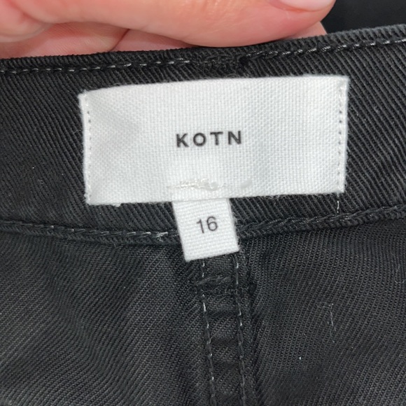 NWOT KOTN Black Jeans Straight Leg High Rise - Picture 6 of 11